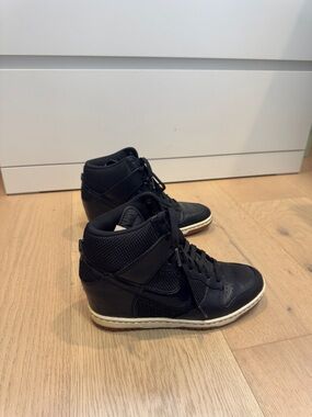 Nike Dunk Sky Hi Black Wedge High-Top Sneakers